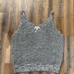 Evereve  Black and White Knit Tank/Vest Top NWT